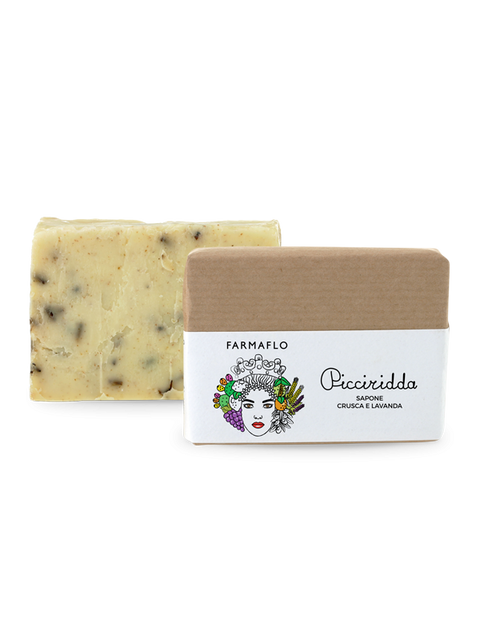 Sapone Scrub alla Crusca di Grani Antichi e Lavanda Bio - 100GR