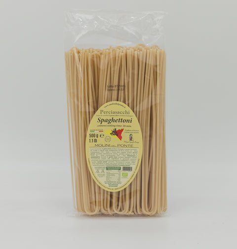 "SPAGHETTONI" PASTA di SEMOLA di PERCIASACCHI “GRANI ANTICHI” - 500 GR